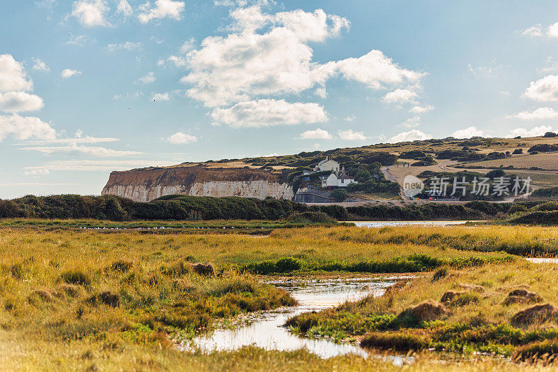 英国苏塞克斯郡的Cuckmere Haven